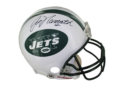 Joe Namath New York Jets Replica Throwback Helmet (Steiner Sports COA)